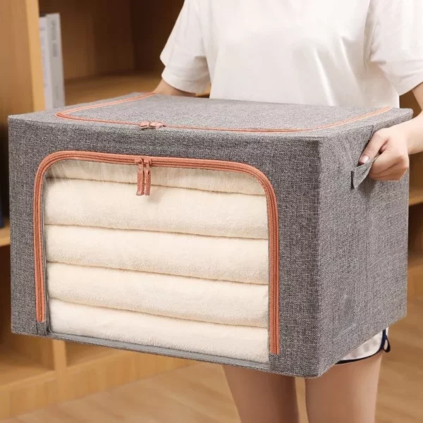 Large Capacity Foldable Clothes & Blanket Organizer - Image 2