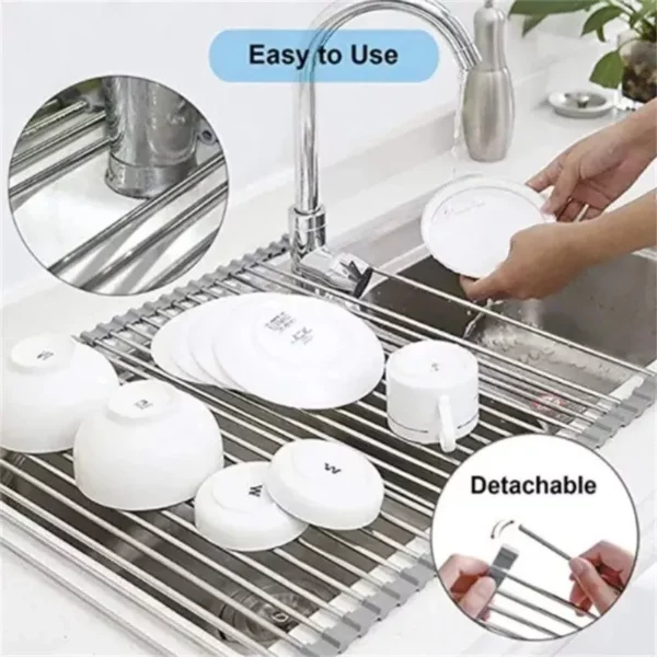 Multi-Purpose Roll-Up Sink Drying Rack - Image 4