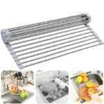 Multi-Purpose Roll-Up Sink Drying Rack