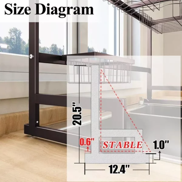 Expandable Stainless Steel Over Sink Dish Rack - Image 7