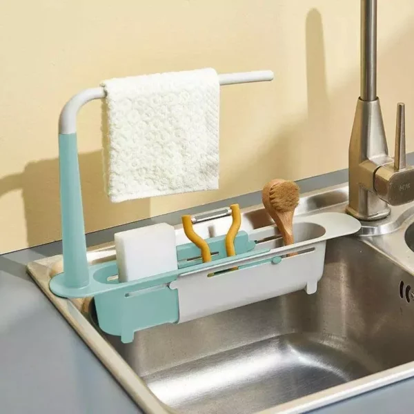 Adjustable & Expandable Sink Organizer Rack - Image 2