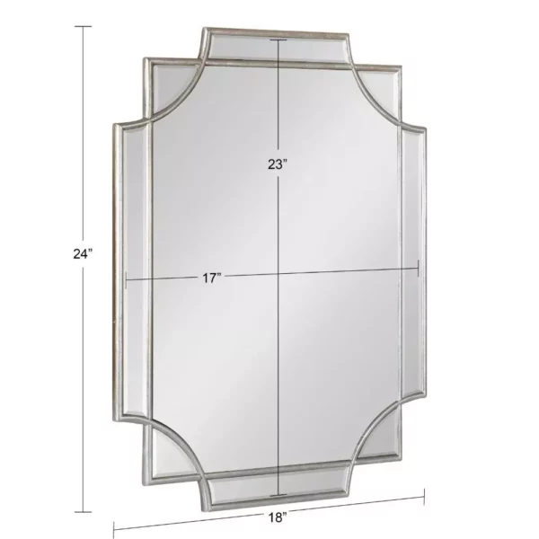 Glamorous Geometric Wall Mirror 18×24 – Magnifying Boho-Chic Decor