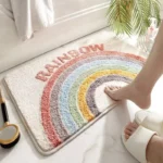 Elegant Geometric Non-Slip Absorbent Floor Mat for Home