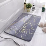 Luxurious Faux Rabbit Fur Non-Slip Bath Mat - Super Soft, Absorbent, & Machine Washable