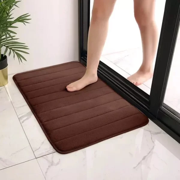 Ultra-Soft Memory Foam Bath Mat: Non-Slip, Super Absorbent Bathroom Rug