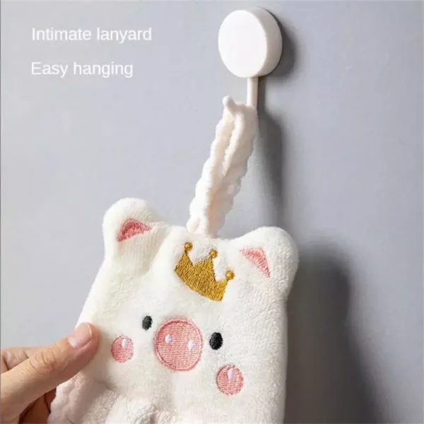 Charming Animal-Themed Coral Fleece Hand Towels for All Ages