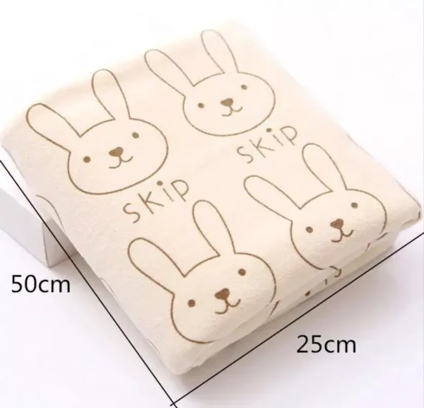 Adorable Rabbit Cartoon Mini Face Towel for Babies – Ultra-Soft, Absorbent, and Perfect for Sensitive Skin