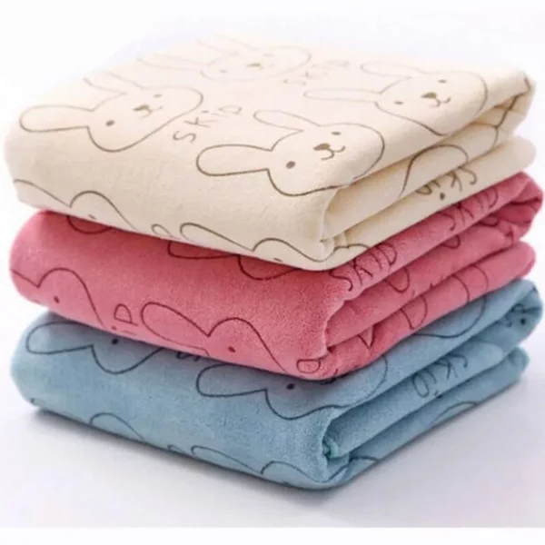 Adorable Rabbit Cartoon Mini Face Towel for Babies – Ultra-Soft, Absorbent, and Perfect for Sensitive Skin