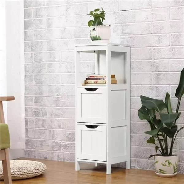 Modern 3-Tier Adjustable Bathroom Storage Cabinet