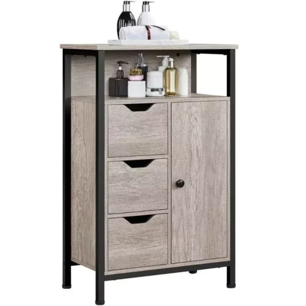 Versatile Wooden Storage Cabinet with Drawers & Shelves for Home Organization - Image 5