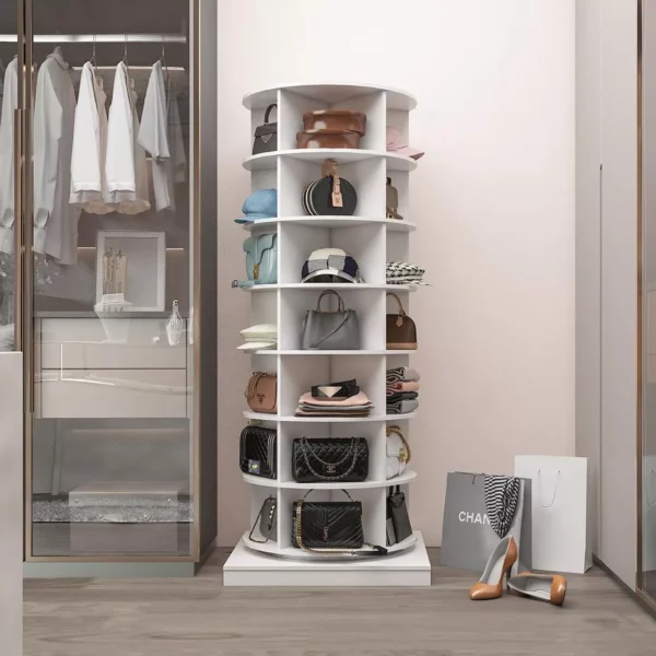 360° Rotating Shoe Rack Tower