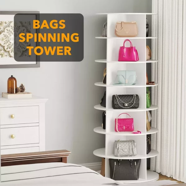 360° Rotating Shoe Rack Tower