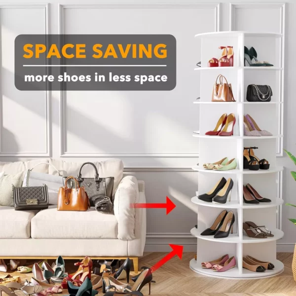 360° Rotating Shoe Rack Tower - Image 3