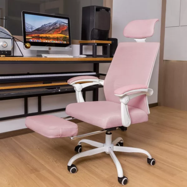 Ergonomic Mesh Office Chair with Adjustable Footrest and Headrest - Image 8