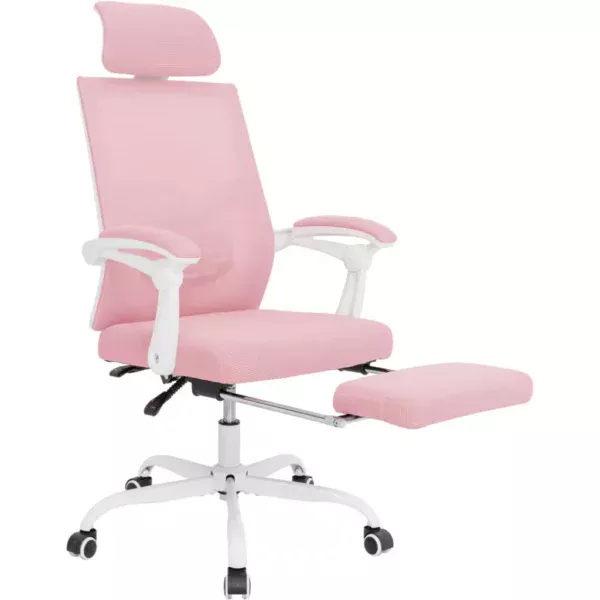 Ergonomic Mesh Office Chair with Adjustable Footrest and Headrest - Image 9