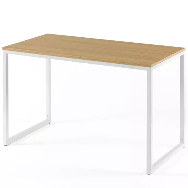 47″ Modern White Frame Desk