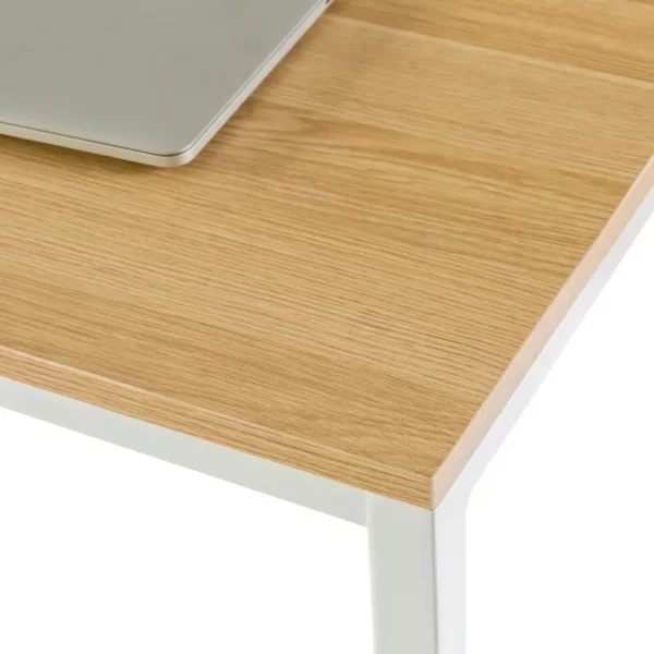 47″ Modern White Frame Desk