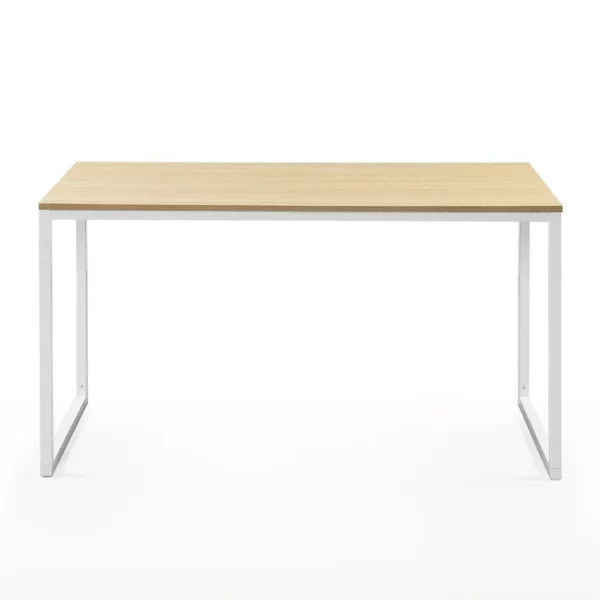 47″ Modern White Frame Desk