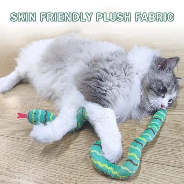 Greedy Snake Catnip Toy: Plush, Interactive Play for Cats & Small Dogs - Image 4