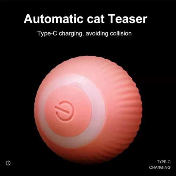 USB-Charged Glowing Cat Toy Ball Interactive and Luminous