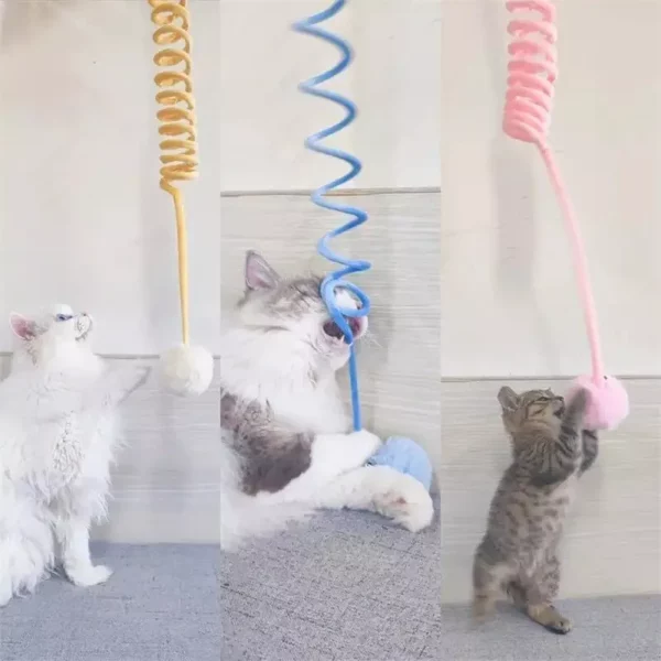 Bouncing Plush Cat Play Toy - Image 6