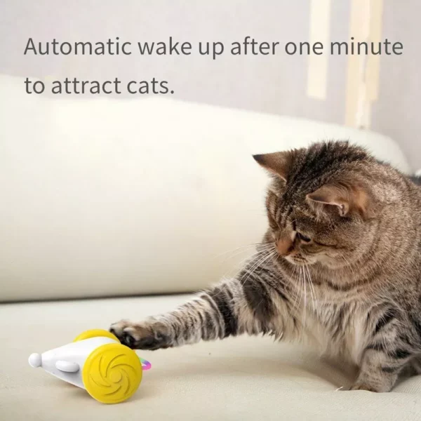 Interactive USB Rechargeable Cat Toy with Smart Standby & Dazzling Light Features