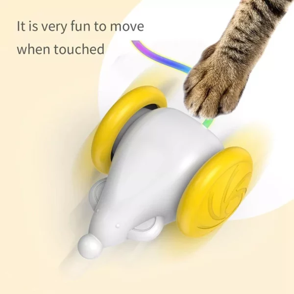 Interactive USB Rechargeable Cat Toy with Smart Standby & Dazzling Light Features