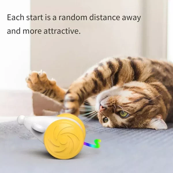 Interactive USB Rechargeable Cat Toy with Smart Standby & Dazzling Light Features