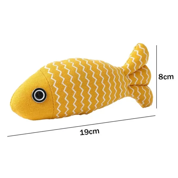 Interactive Fish Catnip Plush Toy