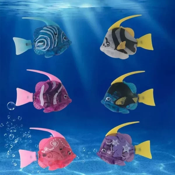 Interactive LED Light-Up Swimming Fish Toy for Cats and Dogs