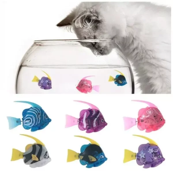 Interactive LED Light-Up Swimming Fish Toy for Cats and Dogs - Image 2