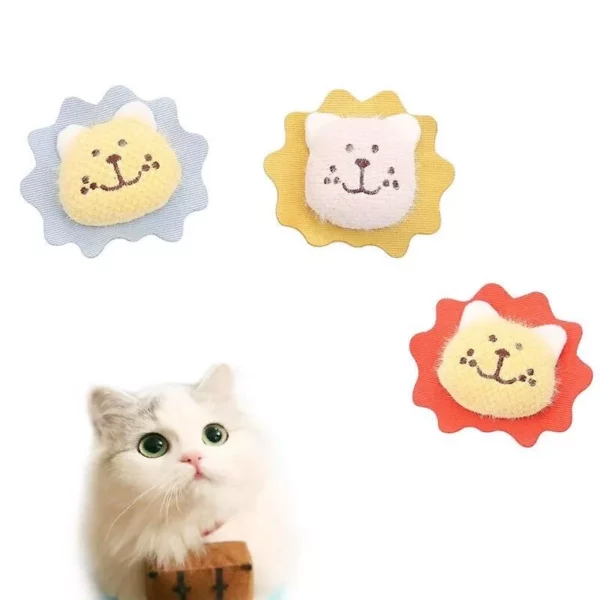 Sunflower Lion Catnip Plush Toy: Interactive Chew & Sound Cat Toy - Image 3