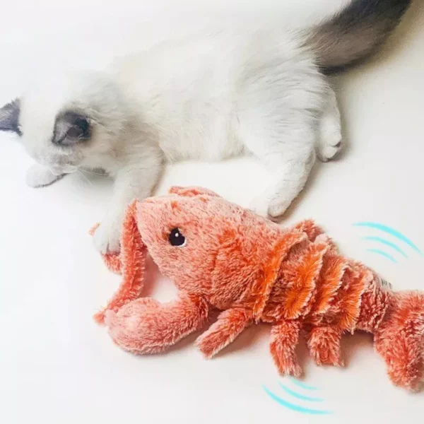 Interactive Electric Jumping Shrimp – Plush Toy for Cats and Dogs