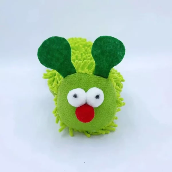 Interactive Green Caterpillar Catnip Toy for Kittens