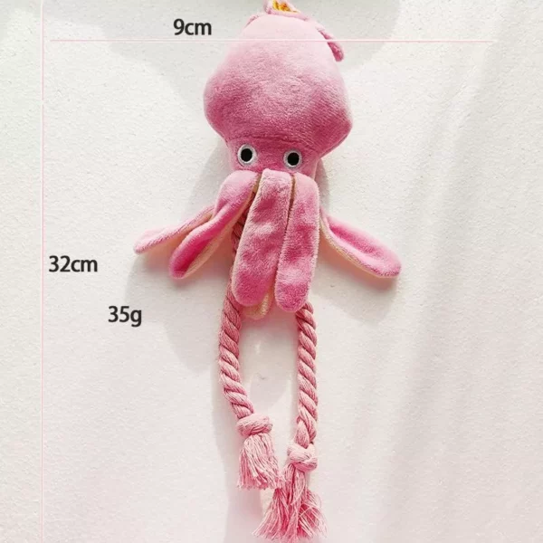 Octopus Plush Dog Toy