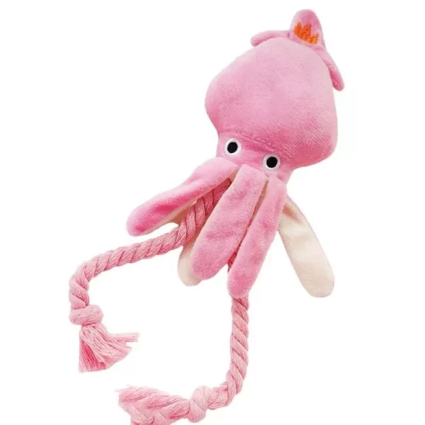 Octopus Plush Dog Toy