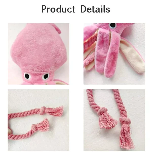 Octopus Plush Dog Toy