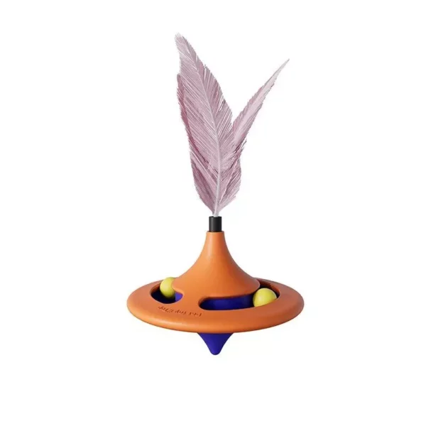 Interactive Gyroscopic Feather Cat Toy - Image 5