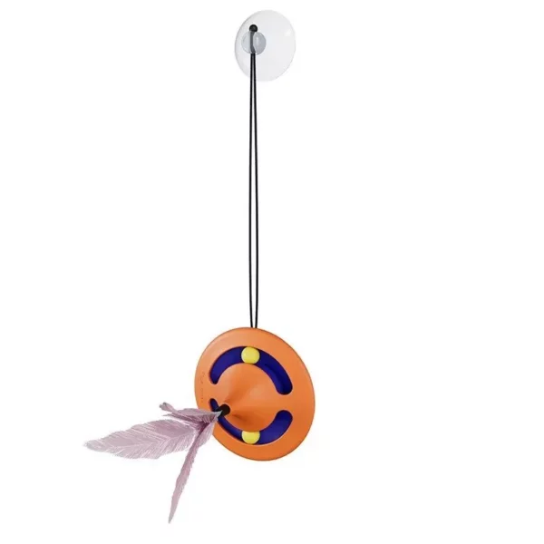 Interactive Gyroscopic Feather Cat Toy