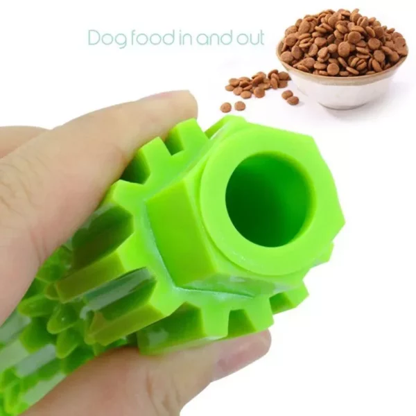 Durable Squeaky Dog Chew Toy – Treat Dispenser & Teeth Cleaner for Aggressive Chewers