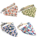 Adjustable Daisy Charm Pet Collar for Cats and Small Dogs