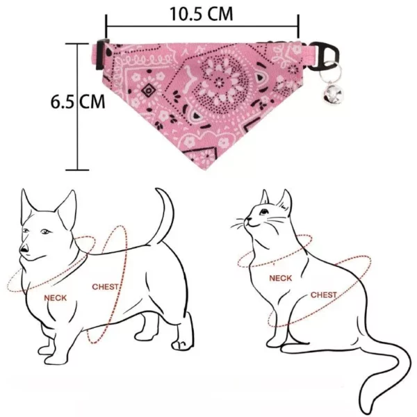 Adjustable Pet Scarf with Bell