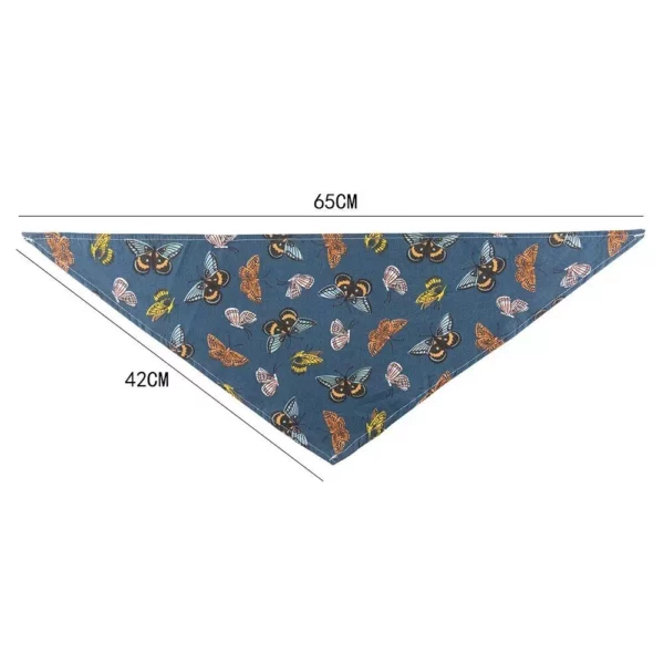 Charming Butterfly Print Pet Bandana