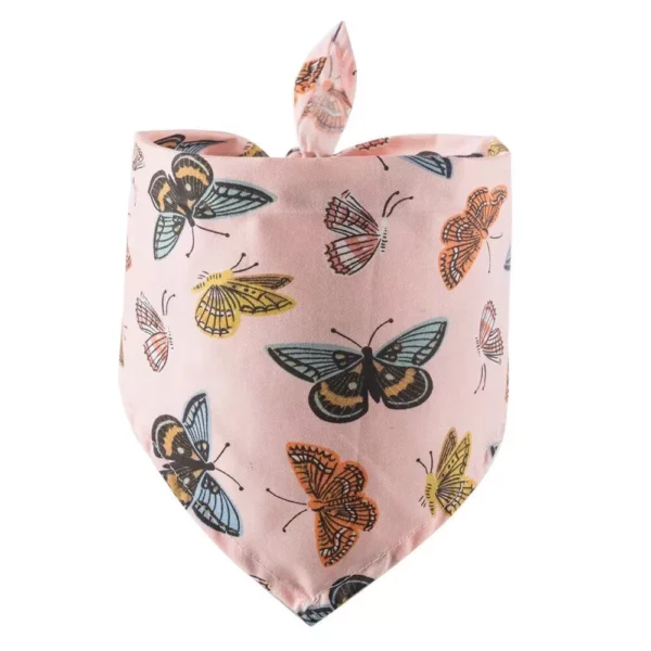 Charming Butterfly Print Pet Bandana