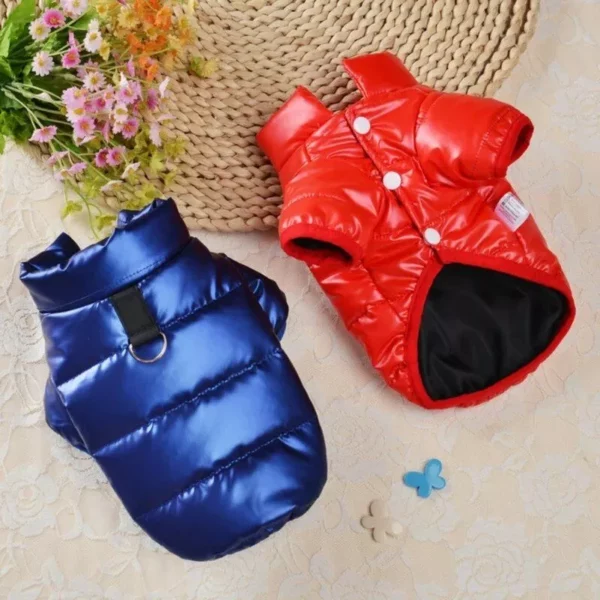 Cozy Waterproof Winter Dog Jacket with Hood for Small to Medium Breeds