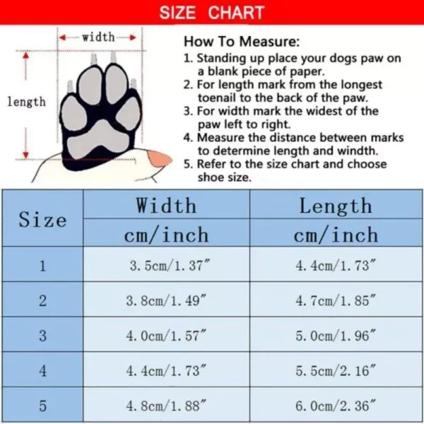 Cozy Fleece-Lined Dog Boots, 4Pcs/Set Winter Anti-Slip Shoes for Small and Medium Pets - Image 7