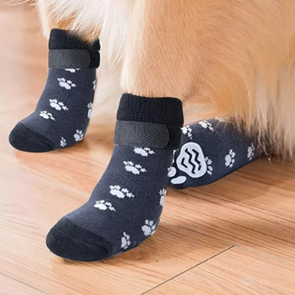 Pet Dog Socks 4PCS - Anti-Slip Paw Protector for Small to Medium Breeds - Image 2