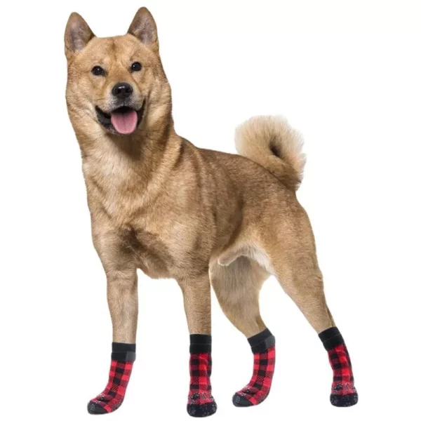 Pet Dog Socks 4PCS – Anti-Slip Paw Protector for Small to Medium Breeds