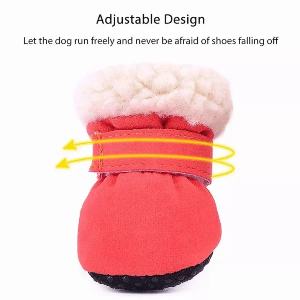 4pcs/set Waterproof Non-Slip Winter Pet Dog Shoes for Small Cats, Puppy, Chihuahua