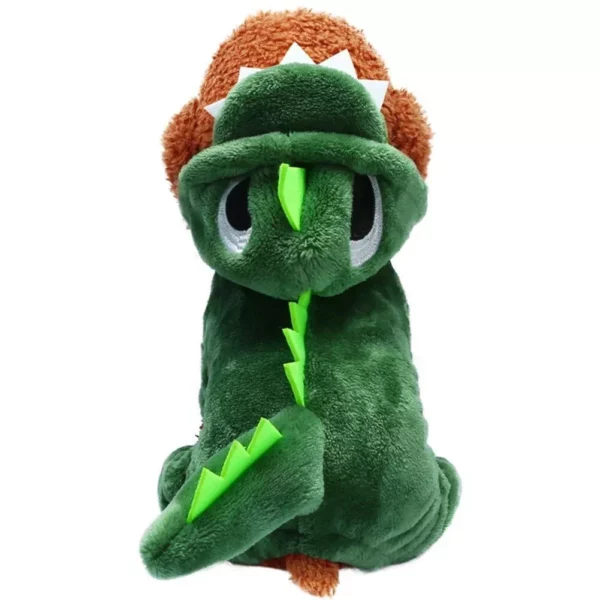 Charming Dinosaur-Themed Fleece Jumpsuit for Dogs, Warm Winter Apparel for Small Breeds